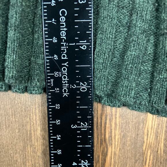 Madewell Womens Sweater Forest Green Ribbed Knit Mock Neck XLarge - Picture 8 of 11